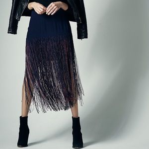 Candela Aubrie Fringe Skirt by Free People